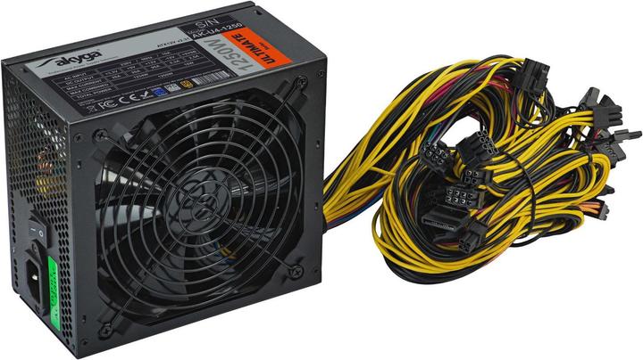 Image du produit Akyga Ultimate ATX Power Supply 1250W AK-U4-1250 80 PLUS Gold bitcoin miner (1250 W)
