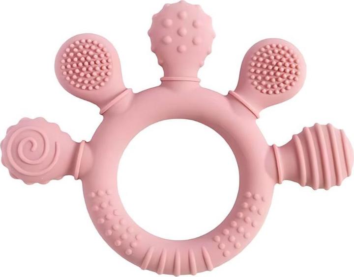 Milkii Anello da dentizione in silicone, rosa