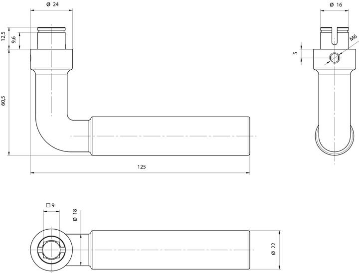 Produktbild Mega Türdrücker 32.200 / 33.200 (Türgriff)