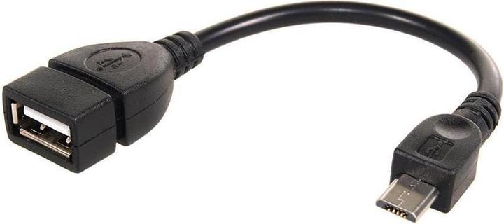 Produktbild Maclean Cable Micro-USB OTG vers USB 2.0 M/F 10cm (Noir) (0.10 m, USB 2.0)