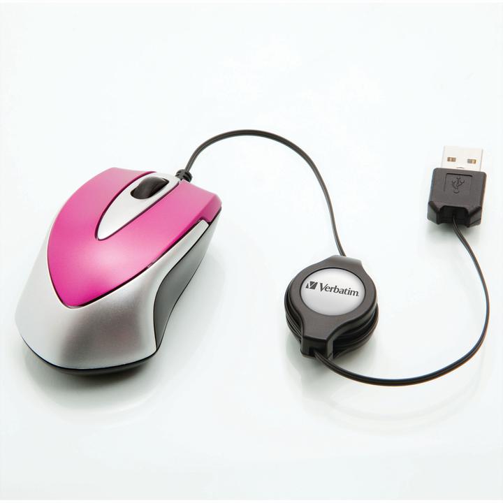 Actual product image Verbatim Go Mini Optical Travel Mouse (Cable)