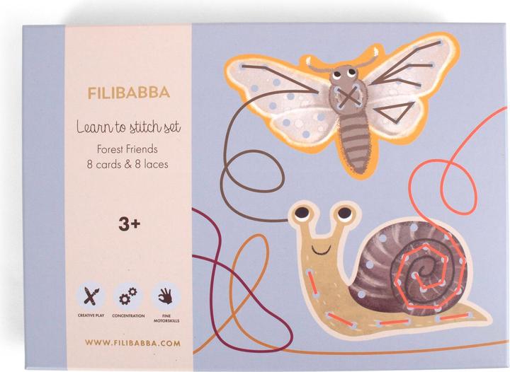 Actual product image Filibabba Sticken lernen - Stickset für Kinder - Waldfreunde