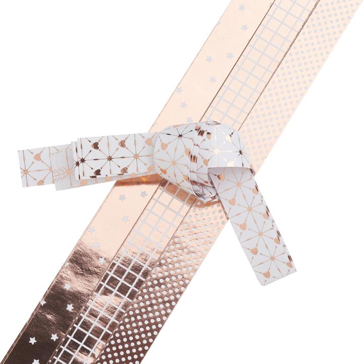 Produktbild Gebrüder Bertels Papierstreifen "X-mas Roségold", 15mm, 24 Streifen (24 x)