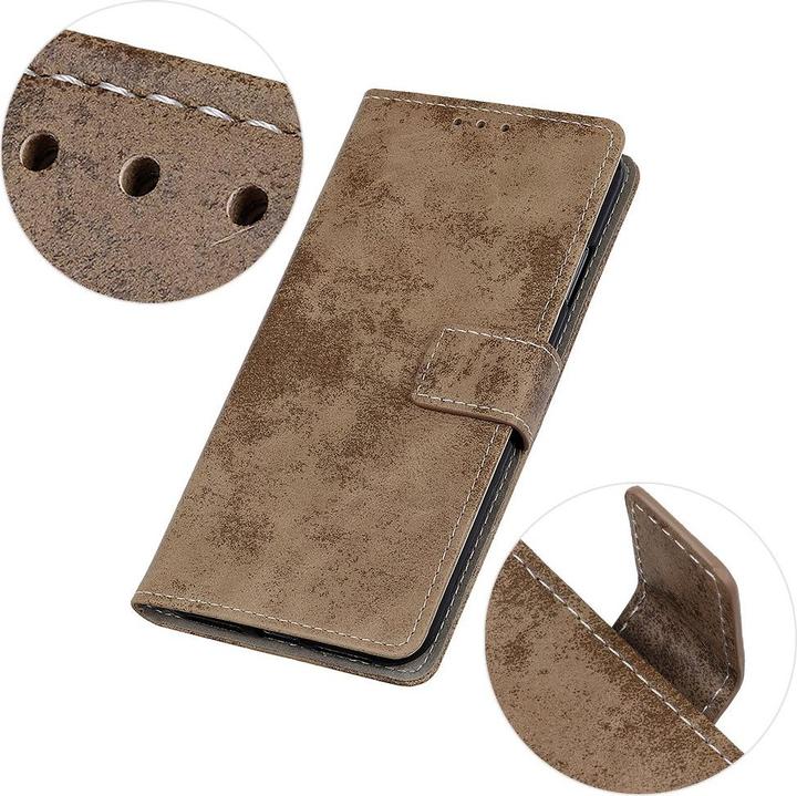 Image du produit Cover-Discount Nokia 5.4 - Étui Vintage Suede Optics kaki (Nokia 5.4)