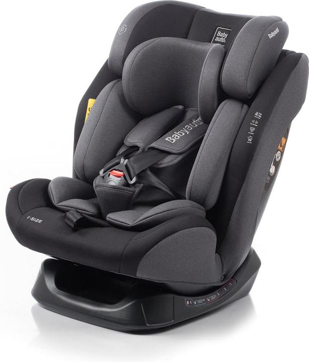 Babyauto Baby Car Lolo Autositz |Isiz |40-150 cm |0-12 Jahre 0-36 kg |Gruppe 1 2 3 |Grauer Autositz (Kindersitz, ECE R129/i-Size Norm)
