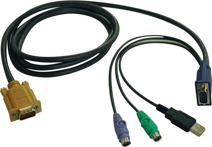 Actual product image Eaton USB/PS2 Combo Cable for NetDirector KVM Switch B020-U08/U16 10ft. 3.05m