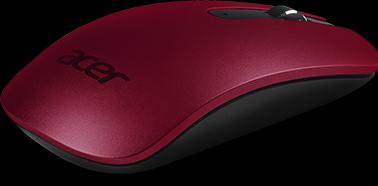 Immagine prodotto Acer Mouse senza fili sottile e leggero, piccolo ricevitore nano rosso, design elegante e sottile (Senza fili)