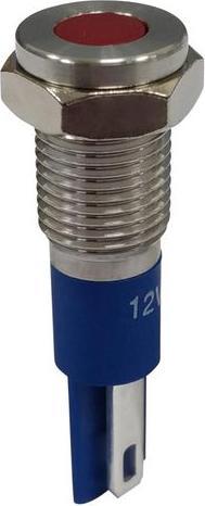 Produktbild RND Components Vandalensichere LED-Anzeige, Lötfahnen, Fest, Rot, AC / DC, 12V