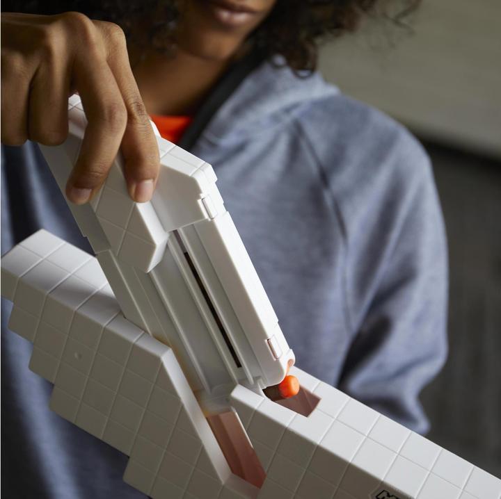 Actual product image Nerf Minecraft motorised sabrewing bow fires darts