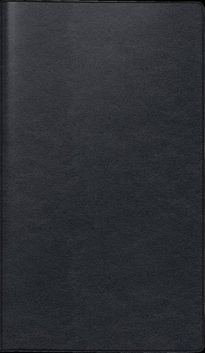 Immagine prodotto Calendario pieghevole 746 8,7x15,3cm 1 mese/2 pagine pelle nera 2025 (Tedesco)