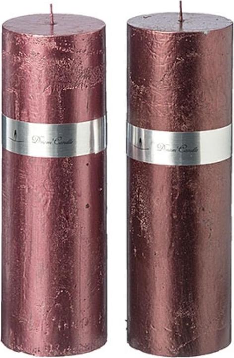 Produktbild Boltze Home Boltze Kerze Metallic rot sortiert 30 cm (1 Stk.)