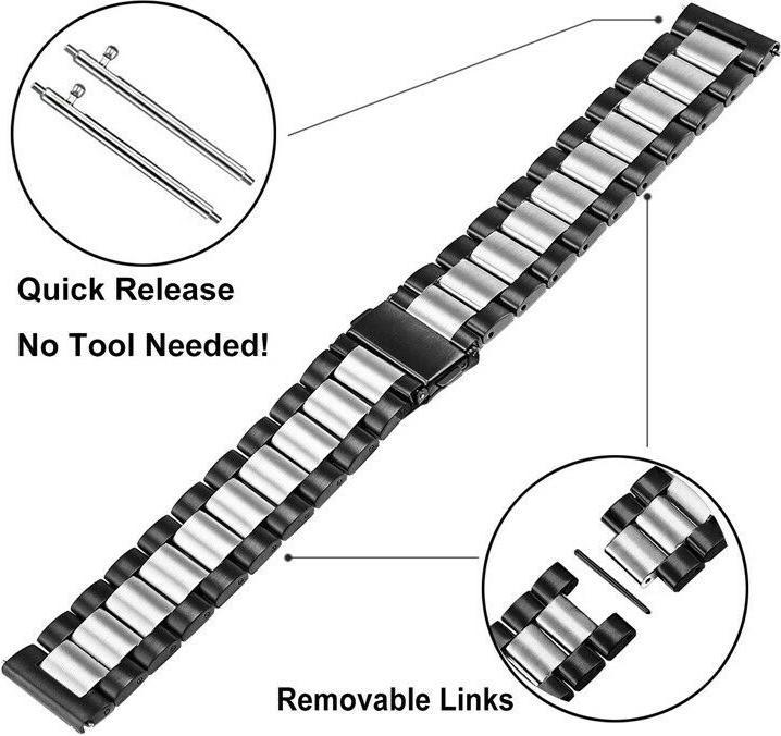 Actual product image Strap-it Steel bracelet (22 mm, Stainless steel)