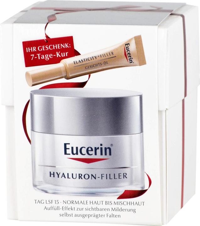 Actual product image Eucerin HYALURON-FILLER Day Care for Normal to Combination Skin (50 ml, Day cream, SPF 15)