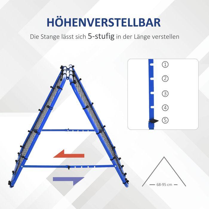 Produktbild Swisshandel24 Fussball Rebounder Kickback Tor Rückprallwand Netz beidseitiger Rückprall Verstellbar in 5 Stufen St
