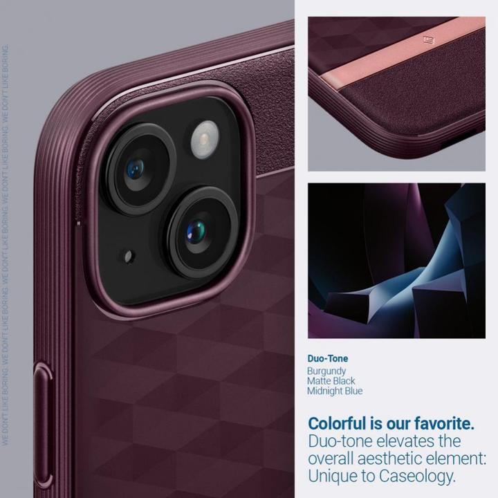 Produktbild Caseology Parallax MAG iPhone 15 6.1" Magsafe Burgundowy/Burgundy ACS06820 (Apple iPhone 15)