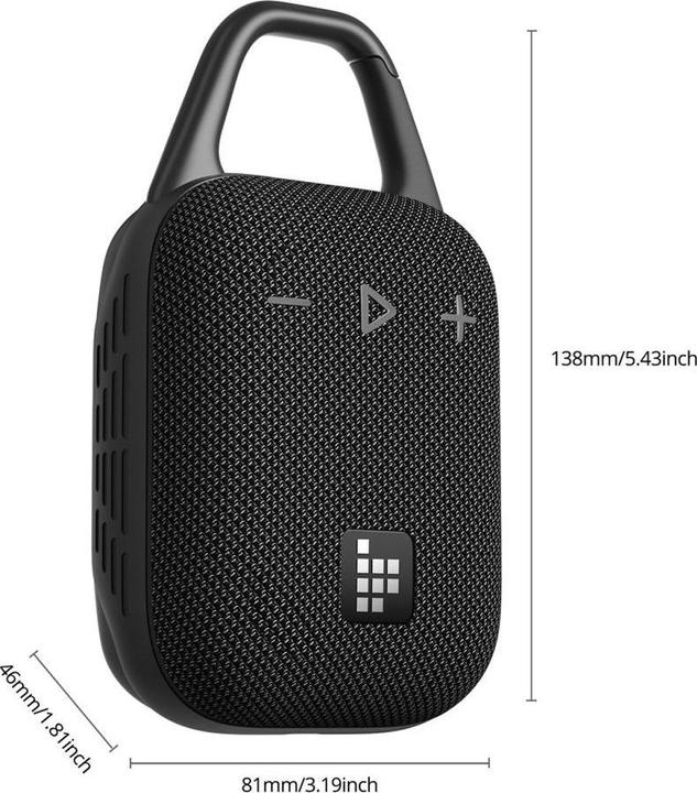 Actual product image Tronsmart Mirtune H1 8W Portable Outdoor Speaker Black (20 h)