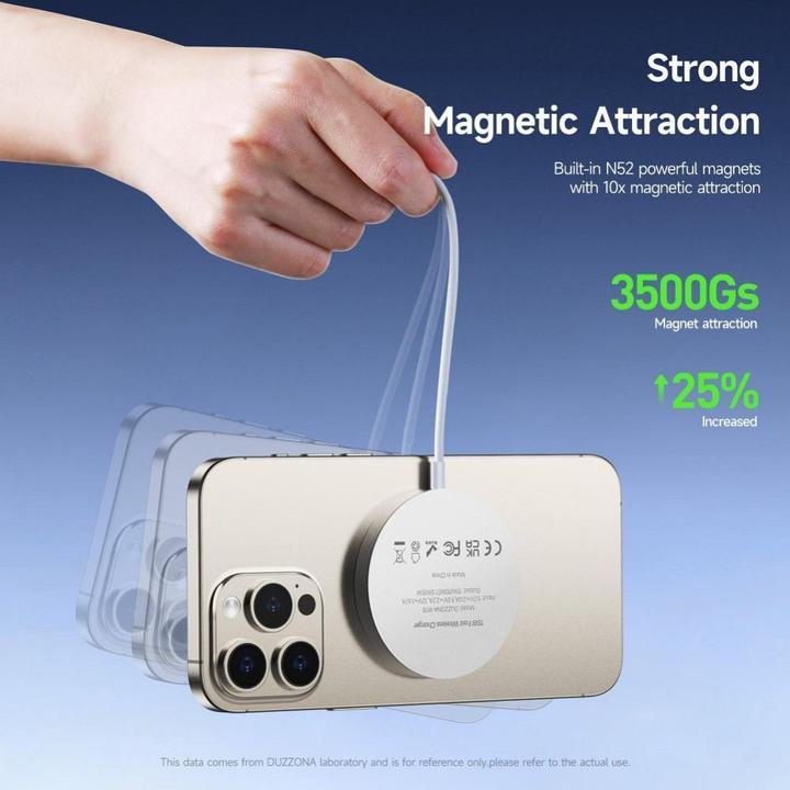 Produktbild Duzzona W18 Qi2 Wireless Charger mit MagSafe (15 W)