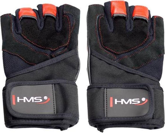 HMS Gym Handschuhe Schwarz/Rot Grösse XL (XL)