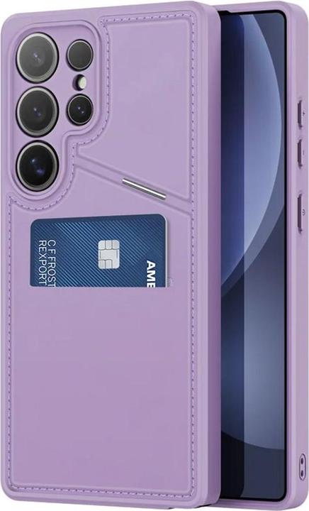 Actual product image Dux Ducis Samsung Galaxy S25 Ultra Magnetic Wallet Case with Stand - Purple (Samsung Galaxy S25 Ultra)