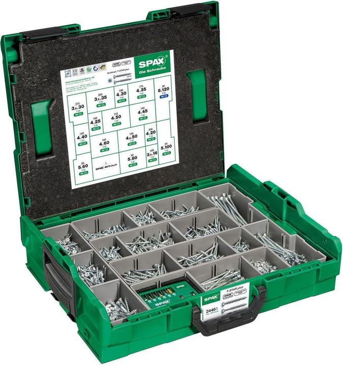 Spax Coffret de montage L-BOXX (2445 Vis par pièce)
