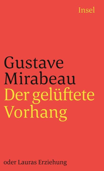 Produktbild Der gelüftete Vorhang oder Lauras Erziehung (Deutsch, Honoré Gabriel Riqueti, 2002)