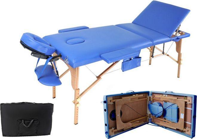Actual product image Body Fit 3-piece massage bed blue + accessories + bag for free
