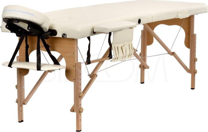 Actual product image Body Fit 2 sectional massage bed in beige