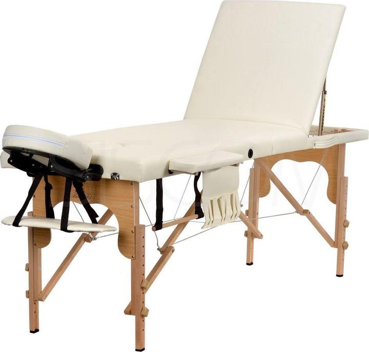 Actual product image Body Fit 3-piece beige massage bed + accessories + bag for free