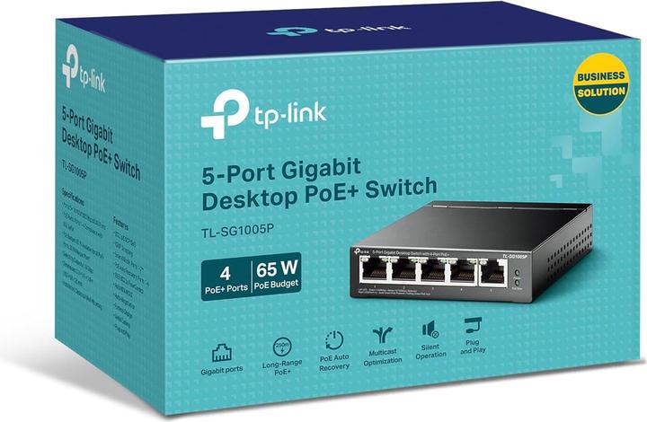 Produktbild TP-Link Tl-Sg1005p (5 Ports)