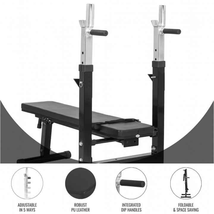 Image du produit Gorilla Sports Banc de musculation avec étagère