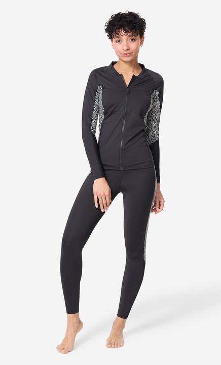 Produktbild Nabaiji Aquafitness-Shirt Phoebe langarm Reissverschluss Aquagym Aqua-Cycling schwarz (42)