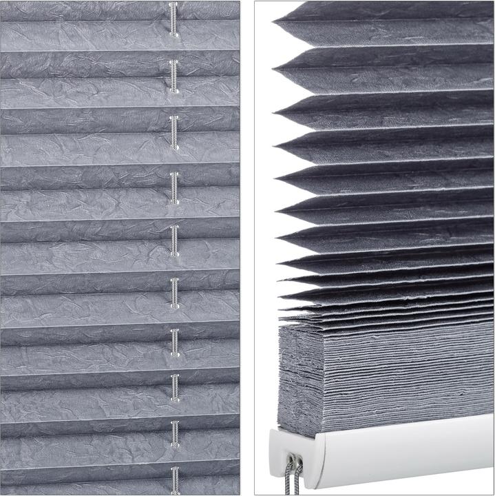 Actual product image Relaxdays Pleated Blinds Grey (90 x 2 x 210 cm)