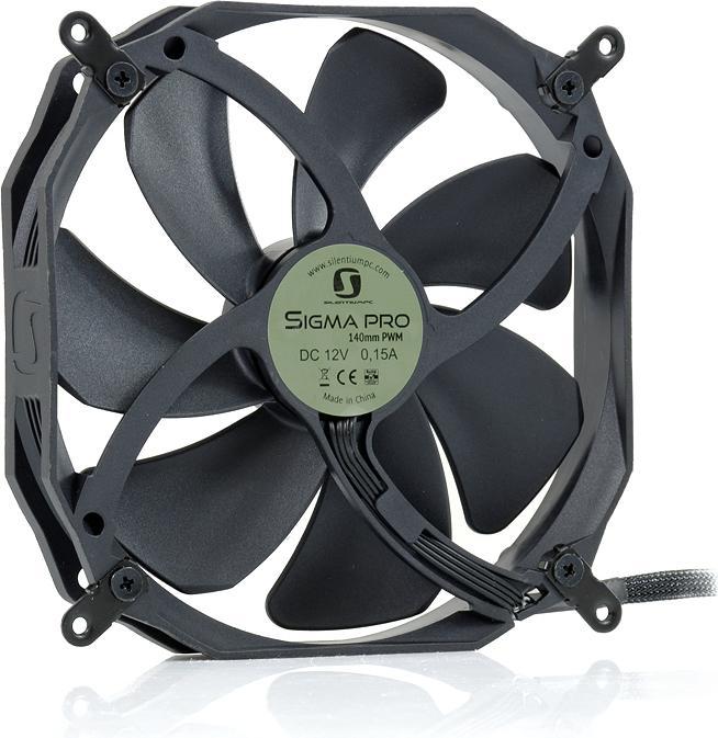 Image du produit Silentium PC Sigma Pro 140 PWM Ventilateur de boîtier d'ordinateur (140 mm, 1 x)