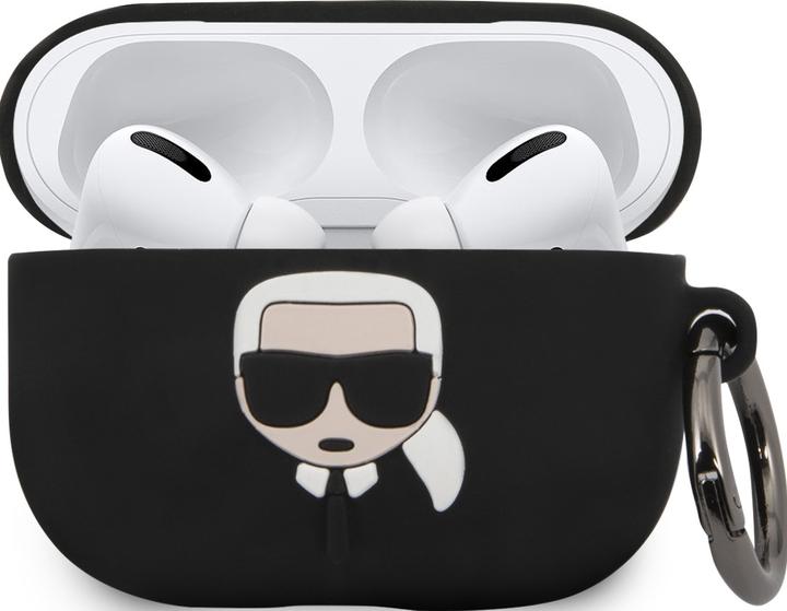 Actual product image Karl Lagerfeld Airpods Pro 3D Logo NFT Karl Head Silicone Case (Headphone bag)