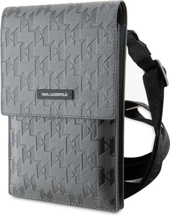 Image du produit Karl Lagerfeld Torebka KLWBSAMSMG srebrny/argent Plaque Mongram en saffiano