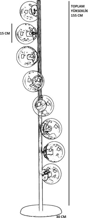 Produktbild Opviq Simay Floor Lamp (E27)
