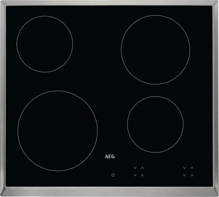 AEG HK624000XB 3000 Radiant Hob / Autonomous glass ceramic hob / 60 cm