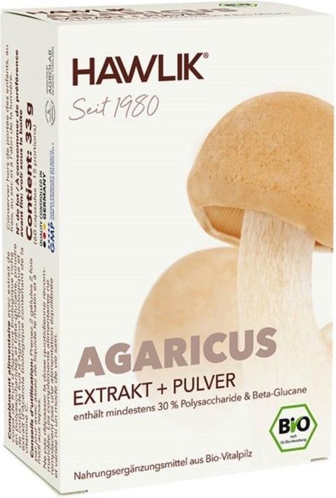 Actual product image Hawlik Agaricus extract + powder capsule (60 Piece, Capsules, 57 g)