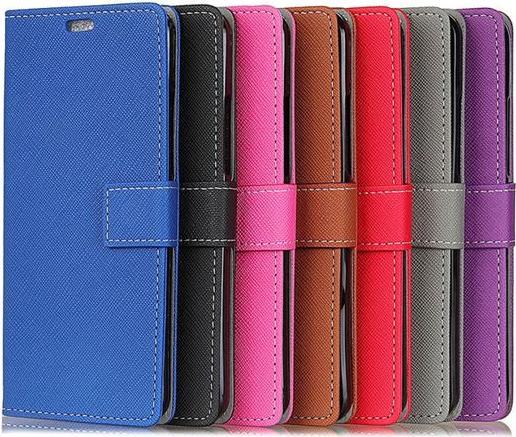 Immagine prodotto MU Classic Copertina in pelle con motivo a croce (OnePlus 5T)