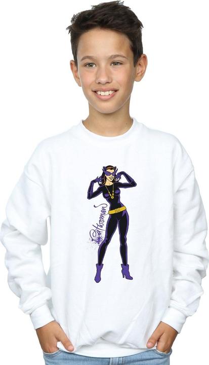 Actual product image Boys Catwoman Happy Pose Sweatshirt (140, 146)