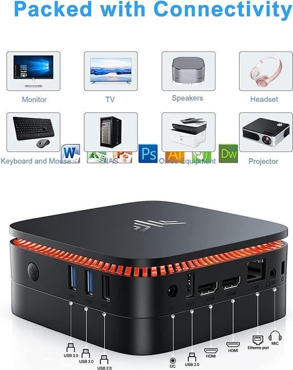 Actual product image NiPoGi Mini PC (Celeron J4105, 12+256GB)