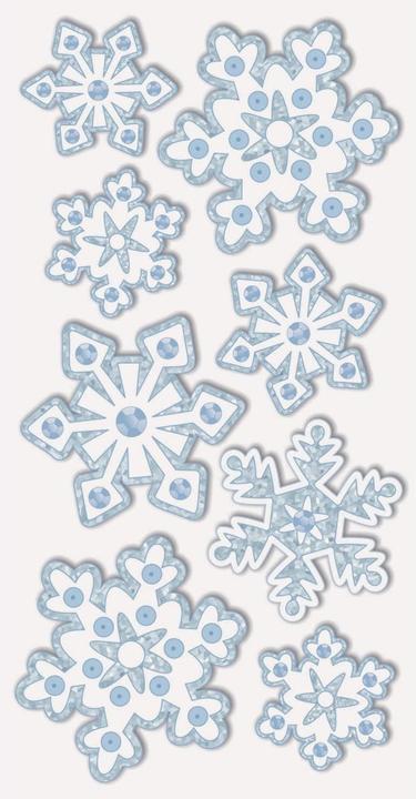 Heyda Christmas sticker ice crystals