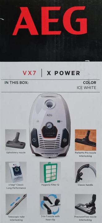 Immagine prodotto AEG VX7-2-IW-S Sacco per la polvere secco per aspirapolvere a cilindro