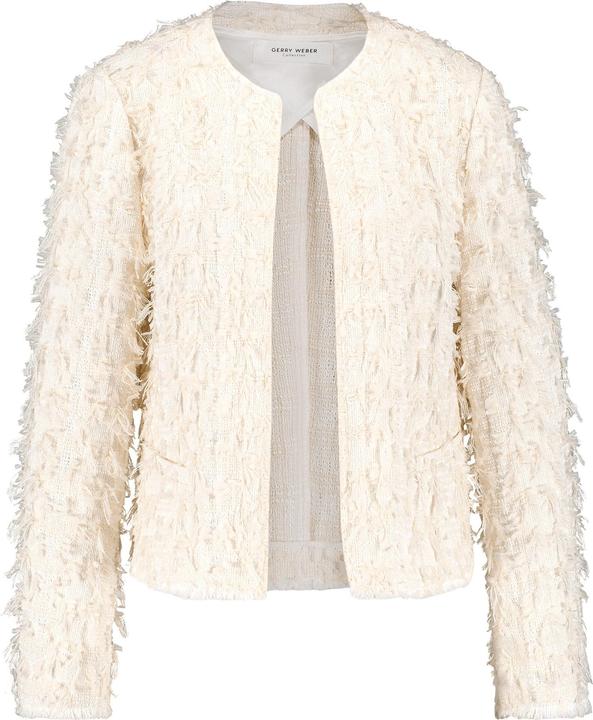 Gerry Weber Blazerjacke mit Fransen Blazer Langarm gefüttert