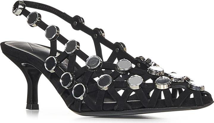 Actual product image The Attico Grid Slingback 50mm (38)