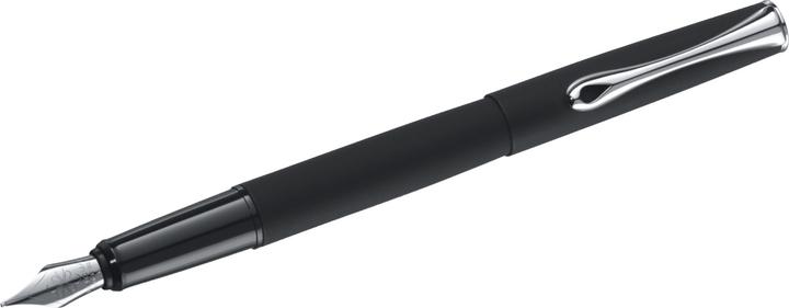 Actual product image Diplomat Fountain pen Esteem Lapis black stainless steel nib M (Matt black, 1 x)