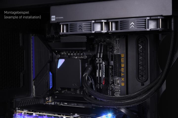 Actual product image Alphacool Corea Ocean T38 280mm CPU Digital Complete Water Cooling System