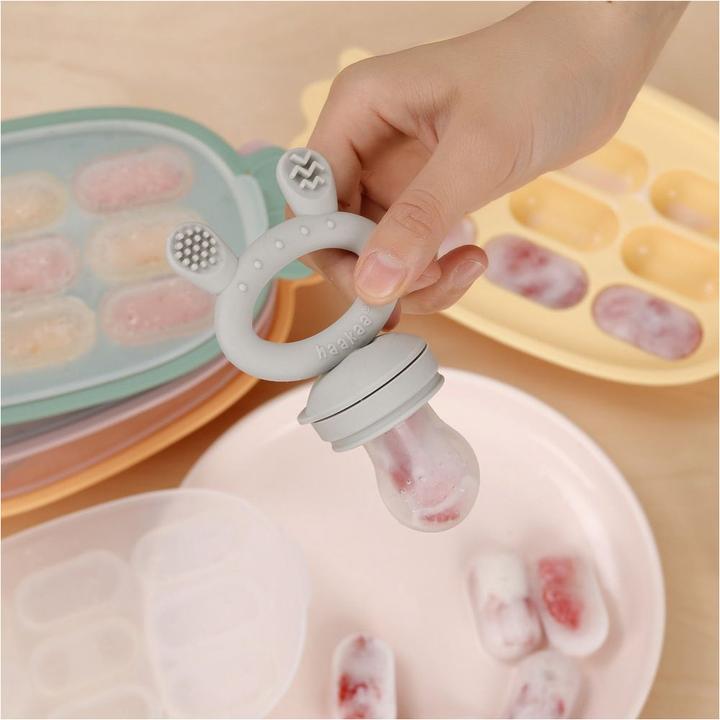 Actual product image Haakaa Silicone Nibble Tray - Apricot