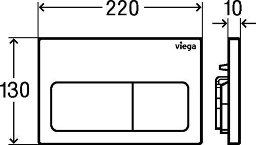 Produktbild Viega 773731 WC Betät.-Pl. Visign for Life 5