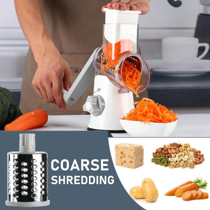 Actual product image Wuciray Trommelreibe mit 3 Trommelblättern